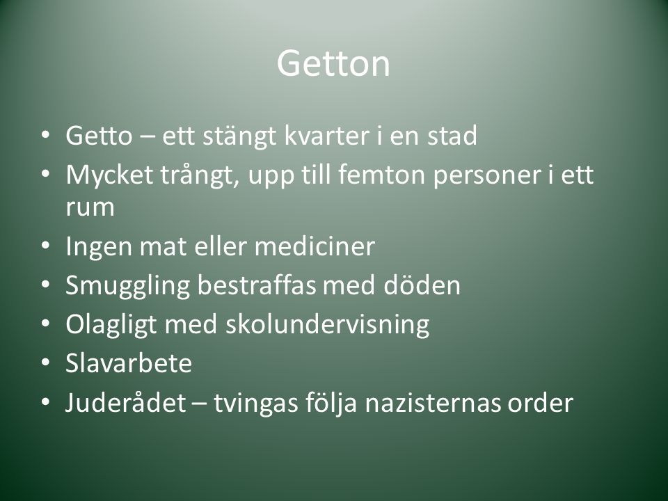 Getton Getto – ett stängt kvarter i en stad