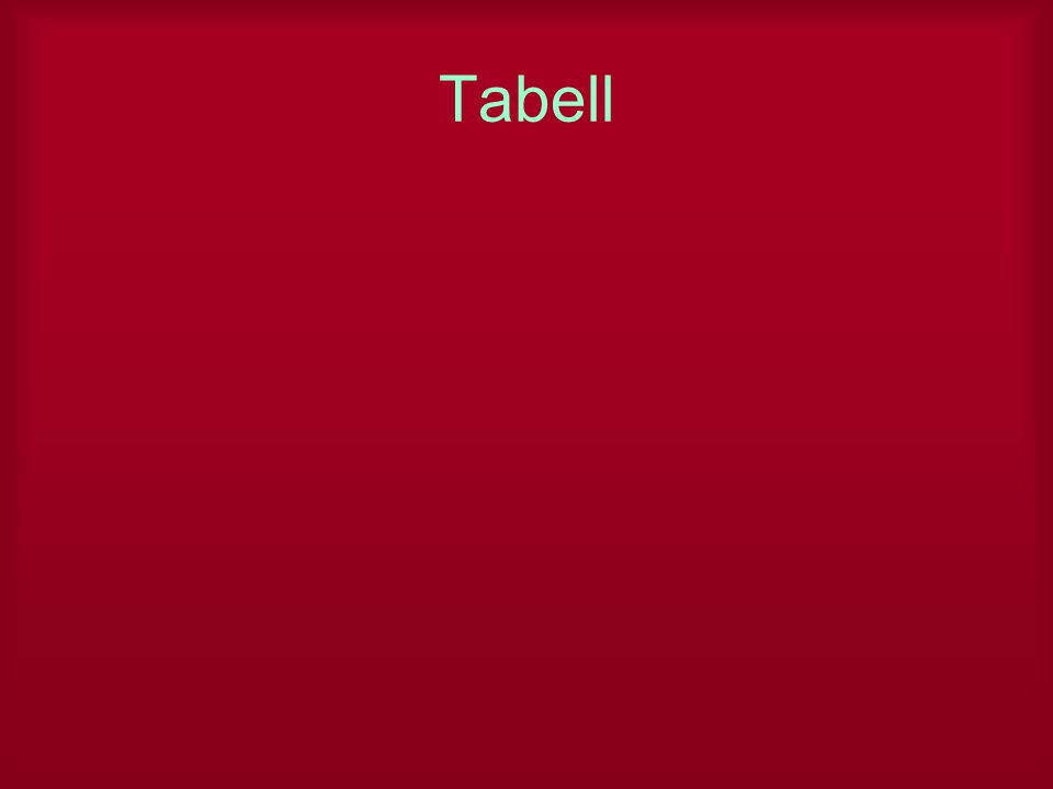 Tabell