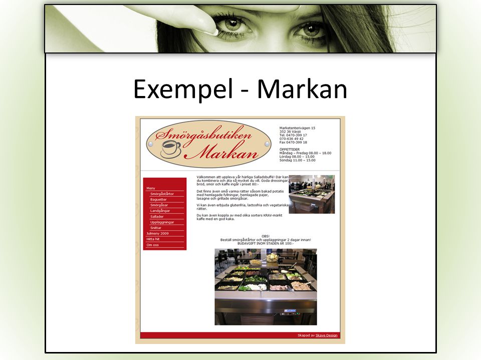 Exempel - Markan