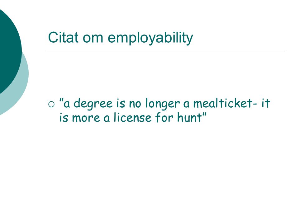 Citat om employability