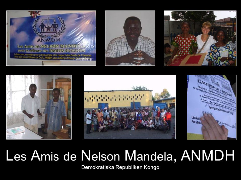Les Amis de Nelson Mandela, ANMDH Demokratiska Republiken Kongo