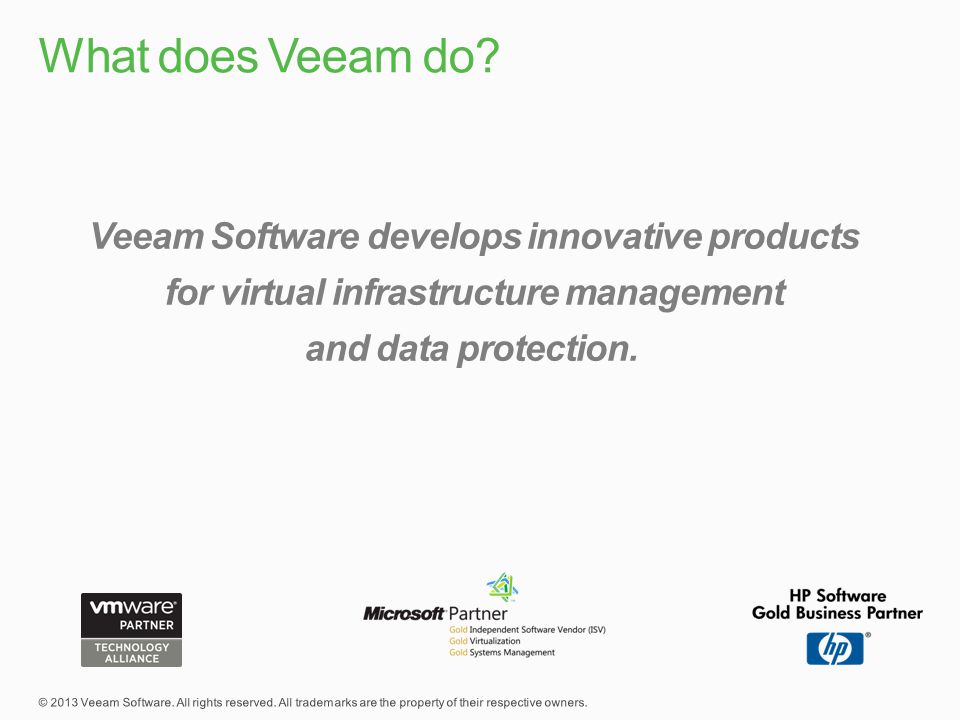 What does Veeam do.