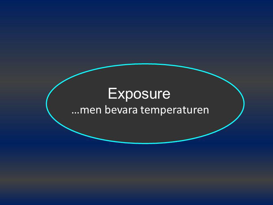 Exposure …men bevara temperaturen