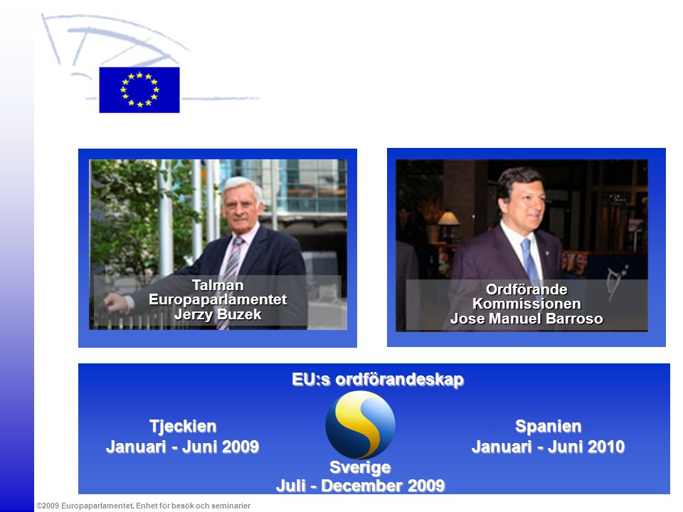 EU:s ordförandeskap Tjeckien Januari - Juni 2009 Spanien