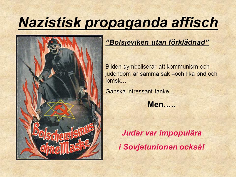 Nazistisk propaganda affisch