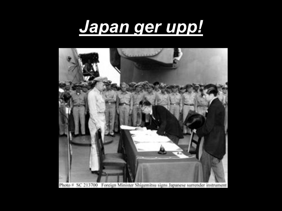 Japan ger upp!