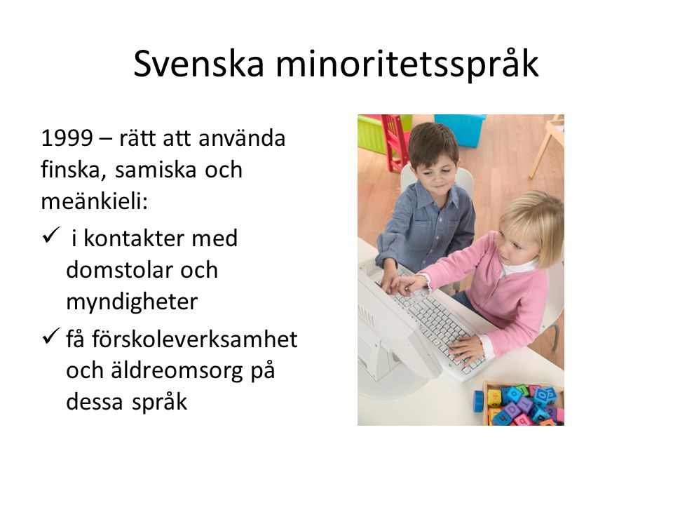 Svenska minoritetsspråk