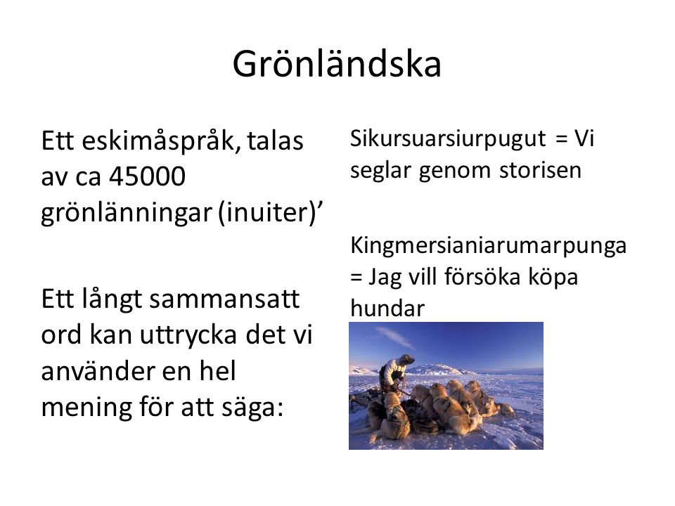 Grönländska