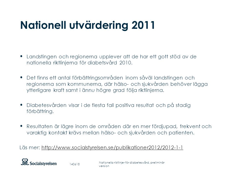 Nationell utvärdering 2011