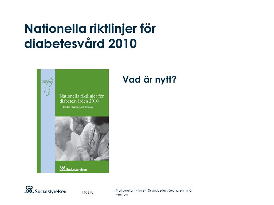 Nationella riktlinjer för diabetesvård 2010