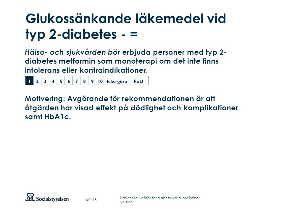 Glukossänkande läkemedel vid typ 2-diabetes - =