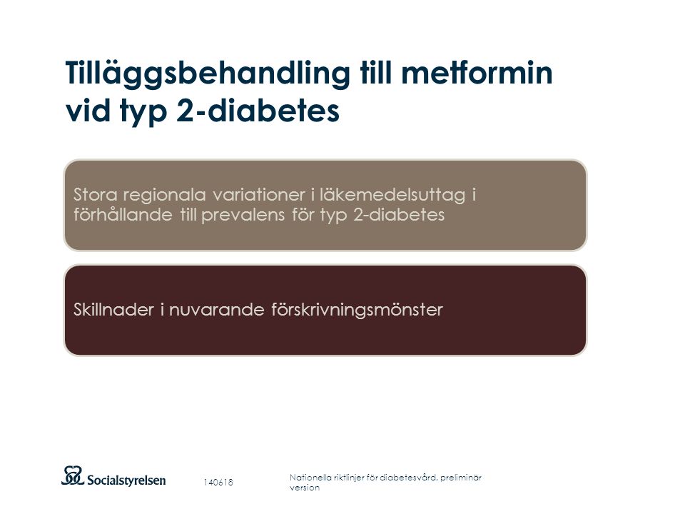 Tilläggsbehandling till metformin vid typ 2-diabetes
