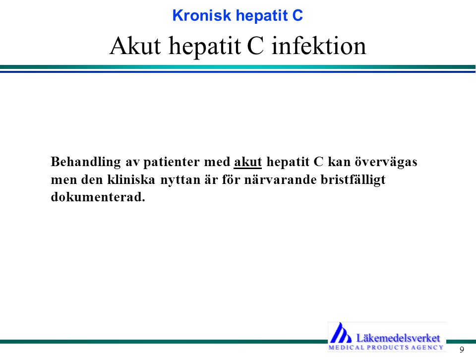 Akut hepatit C infektion