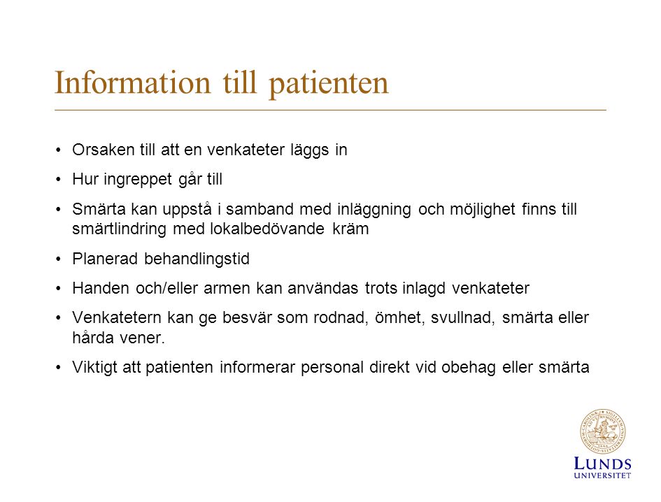 Information till patienten