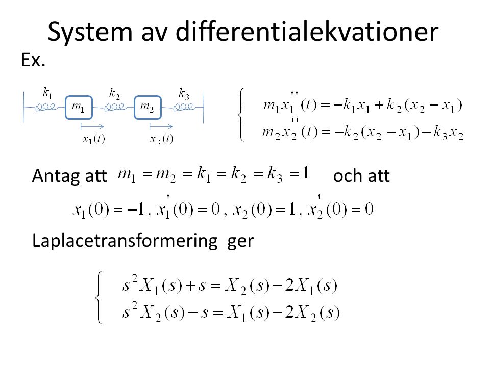 System av differentialekvationer