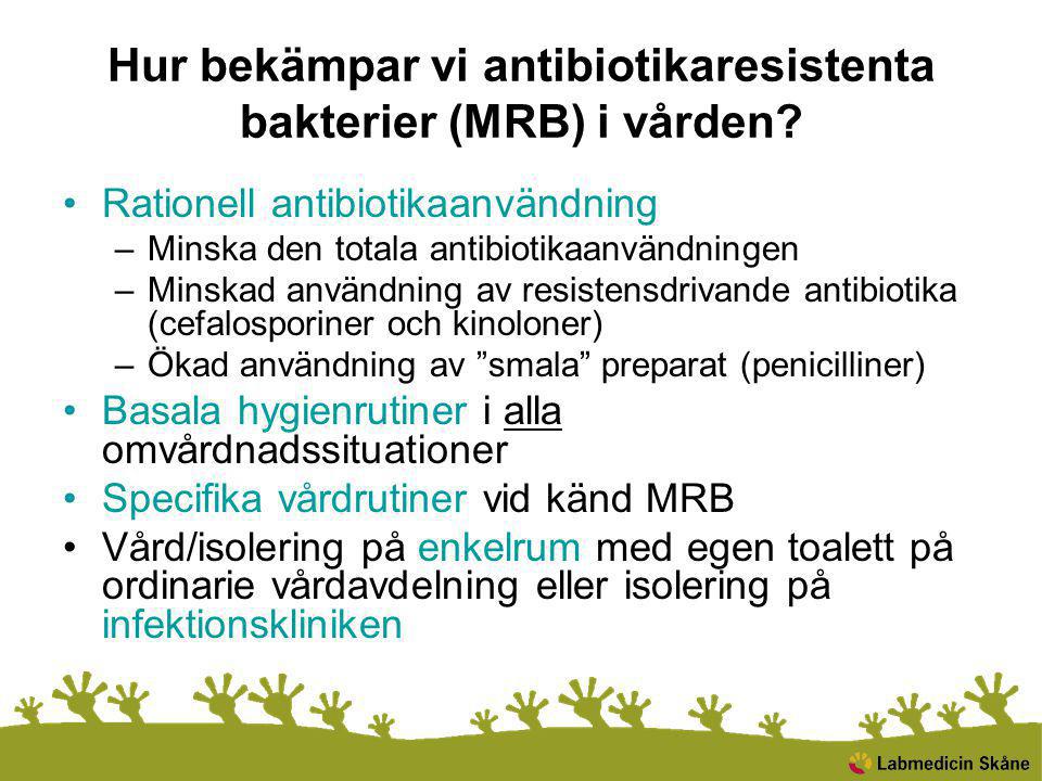 Hur bekämpar vi antibiotikaresistenta bakterier (MRB) i vården