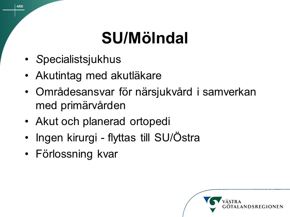 SU/Mölndal Specialistsjukhus Akutintag med akutläkare