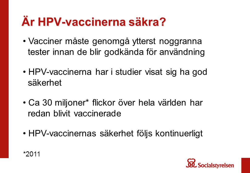 Är HPV-vaccinerna säkra
