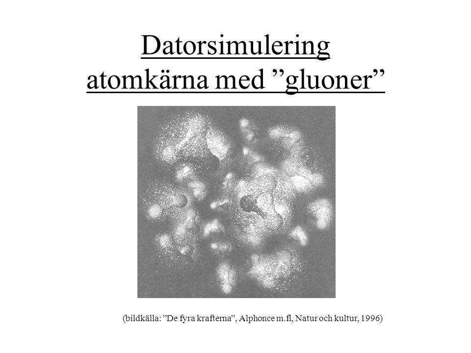 Datorsimulering atomkärna med gluoner