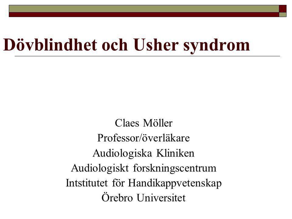 Dövblindhet och Usher syndrom