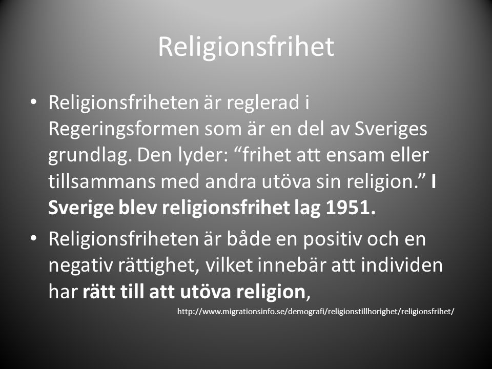 Religionsfrihet