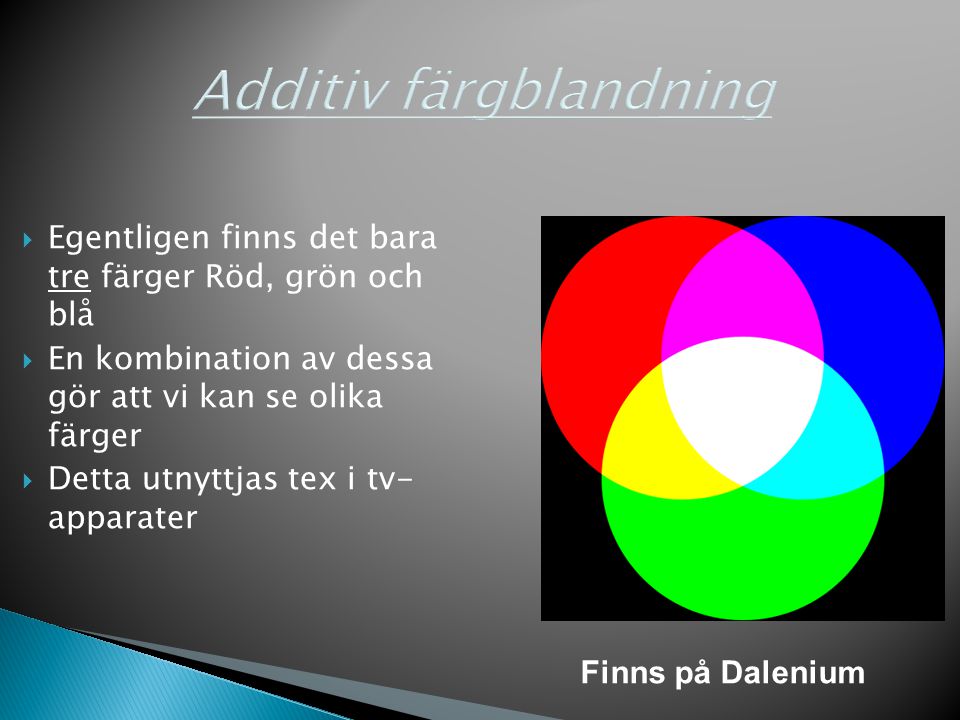 Additiv färgblandning