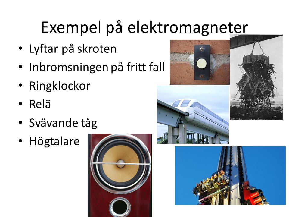 Exempel på elektromagneter