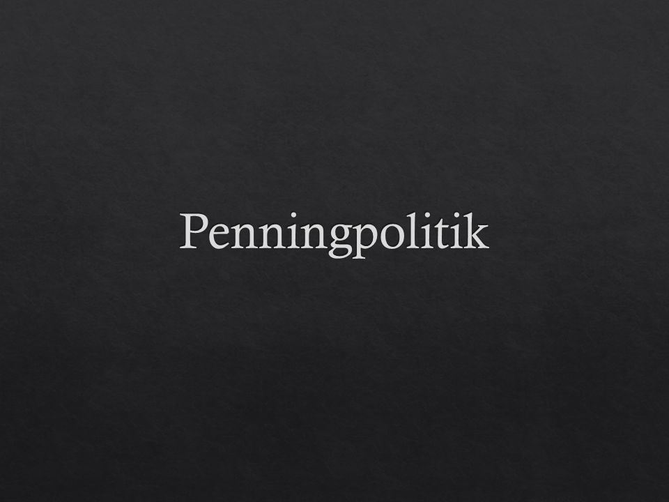 Penningpolitik