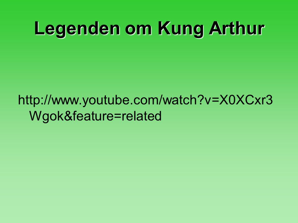 Legenden om Kung Arthur