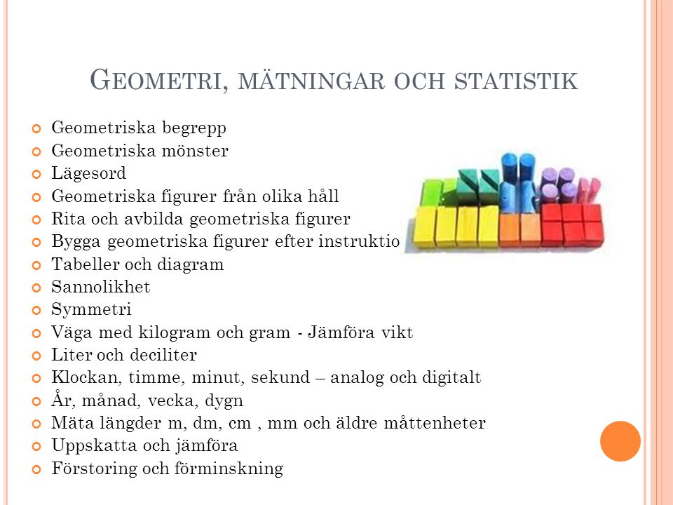 Geometri, mätningar och statistik