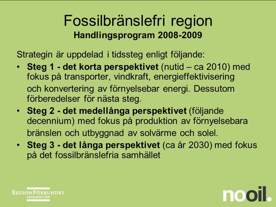 Fossilbränslefri region Handlingsprogram
