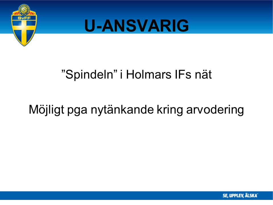 U-ANSVARIG Spindeln i Holmars IFs nät