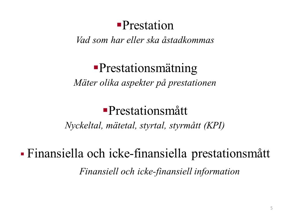 Finansiell och icke-finansiell information