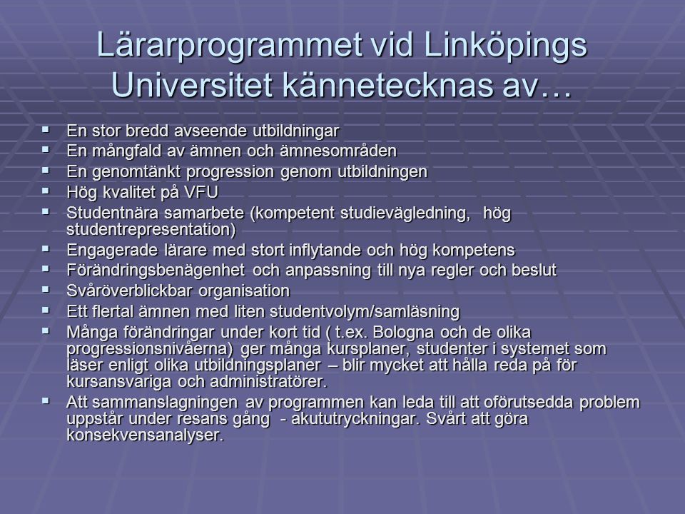 Lärarprogrammet Linköpings Universitet - Ppt Video Online Ladda Ner