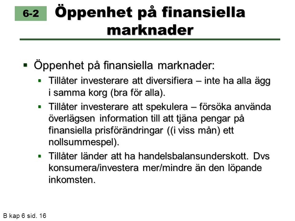 Öppenhet på finansiella marknader