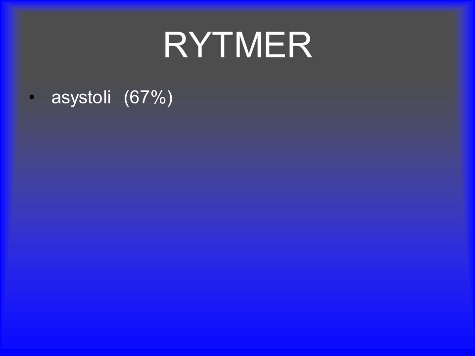 RYTMER asystoli (67%)