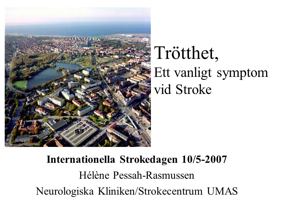 Internationella Strokedagen 10/5-2007