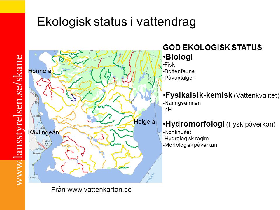 Ekologisk status i vattendrag