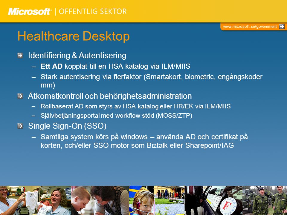 Healthcare Desktop Identifiering & Autentisering