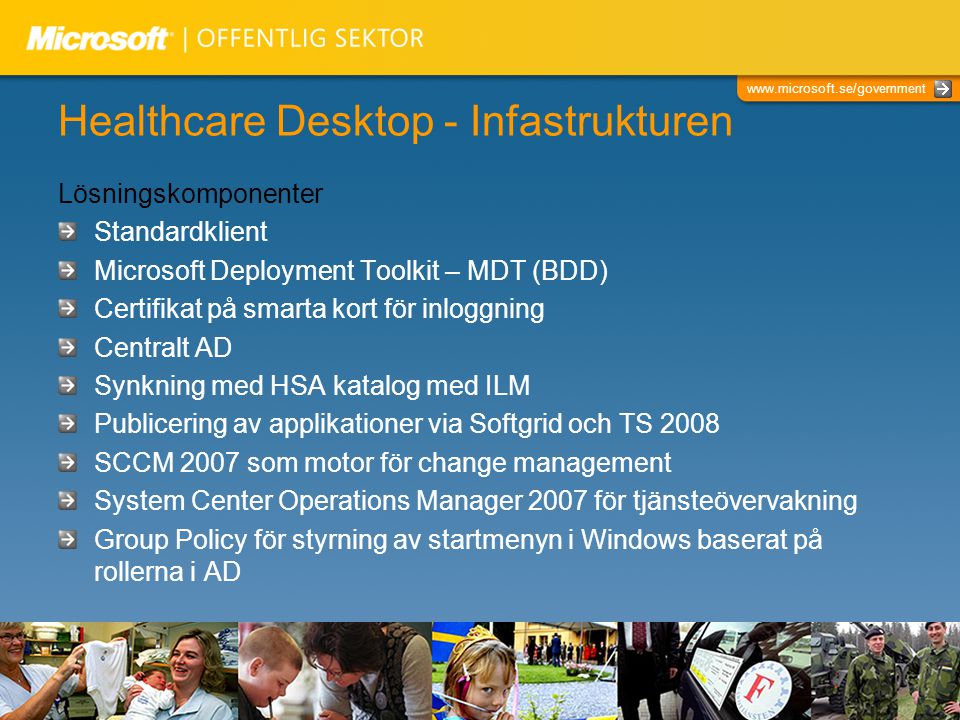 Healthcare Desktop - Infastrukturen