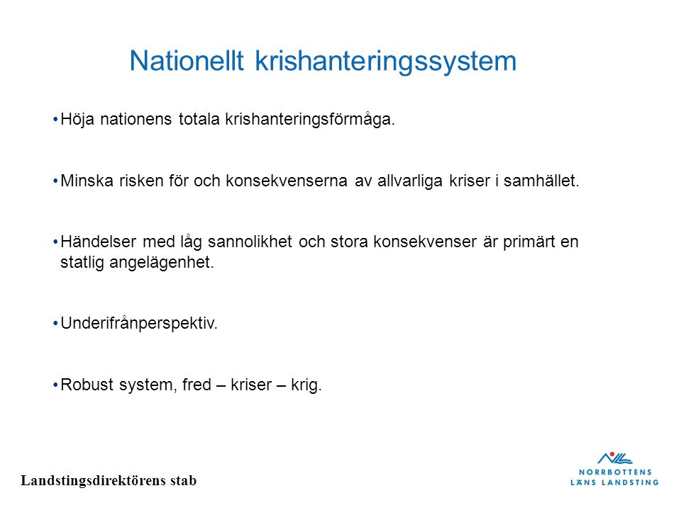 Nationellt krishanteringssystem