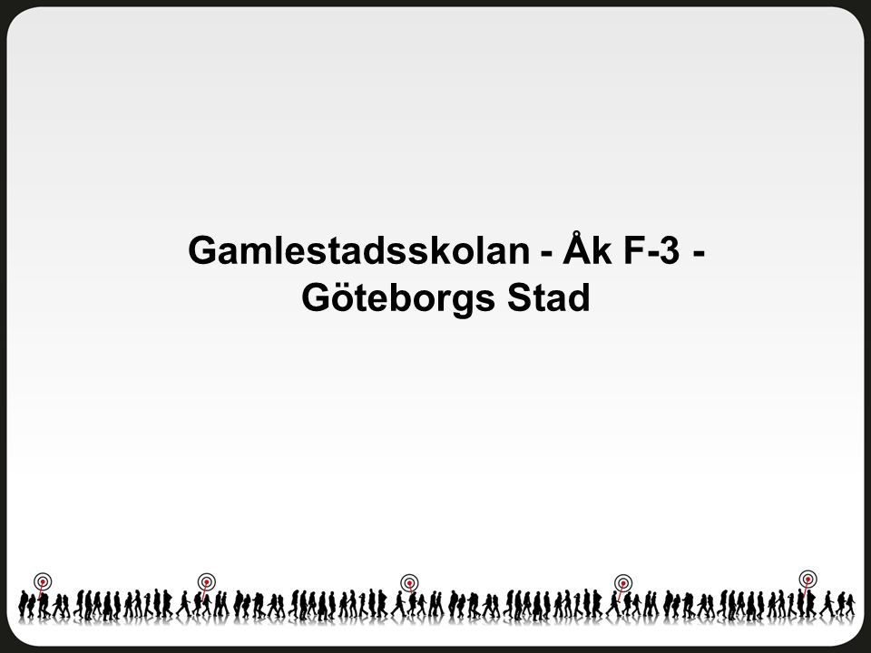 Gamlestadsskolan - Åk F-3 - Göteborgs Stad