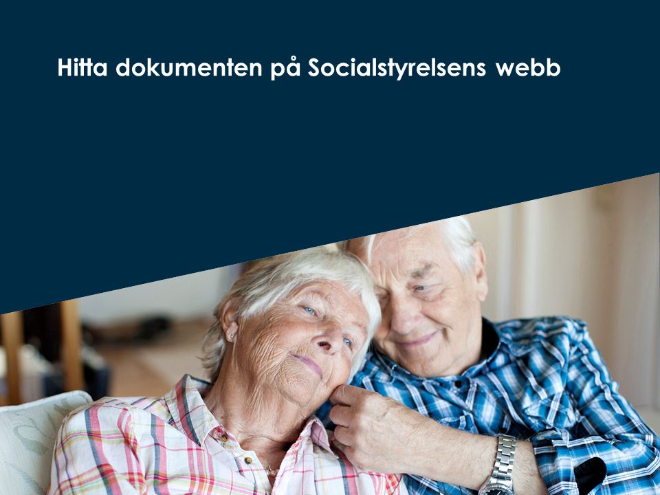 Hitta dokumenten på Socialstyrelsens webb
