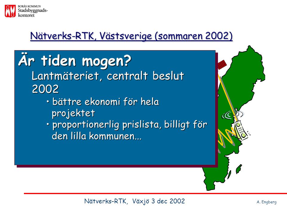 Nätverks-RTK, Västsverige (sommaren 2002)