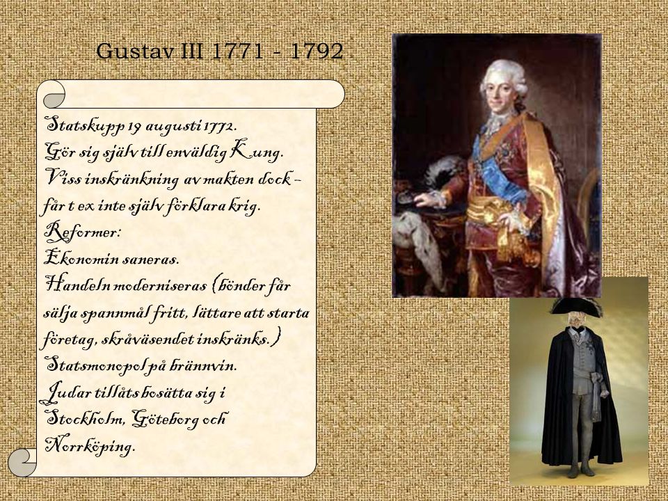 Gustav III Statskupp 19 augusti