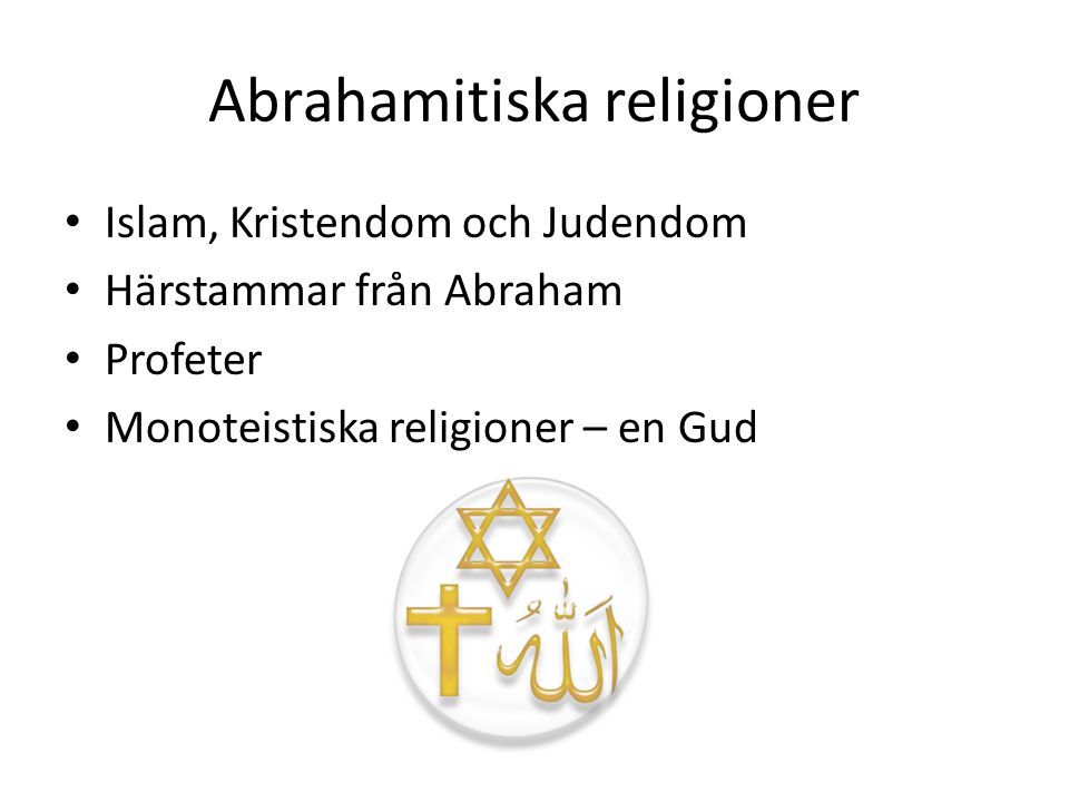Abrahamitiska religioner