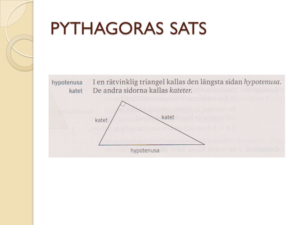 PYTHAGORAS SATS