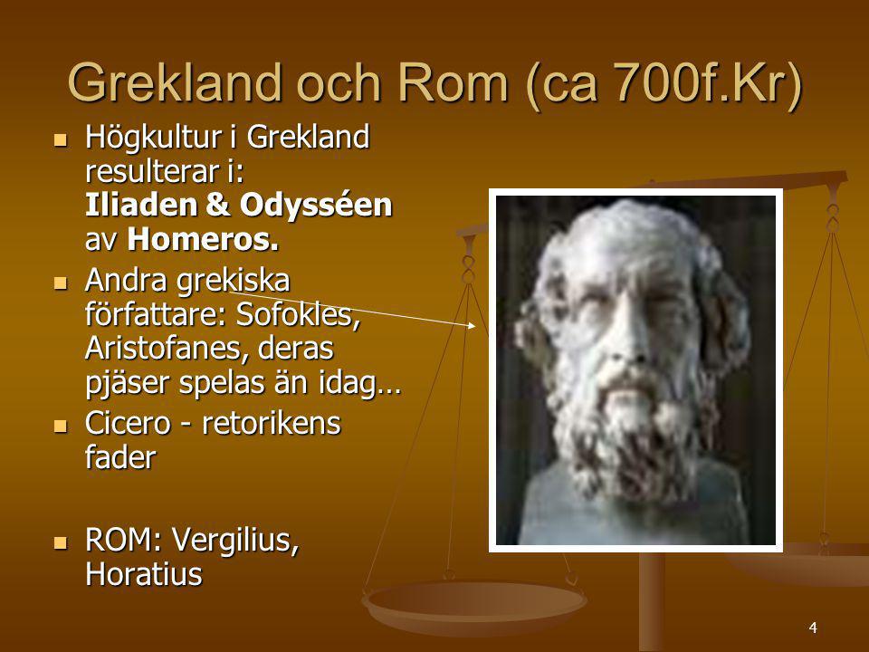 Grekland och Rom (ca 700f.Kr)
