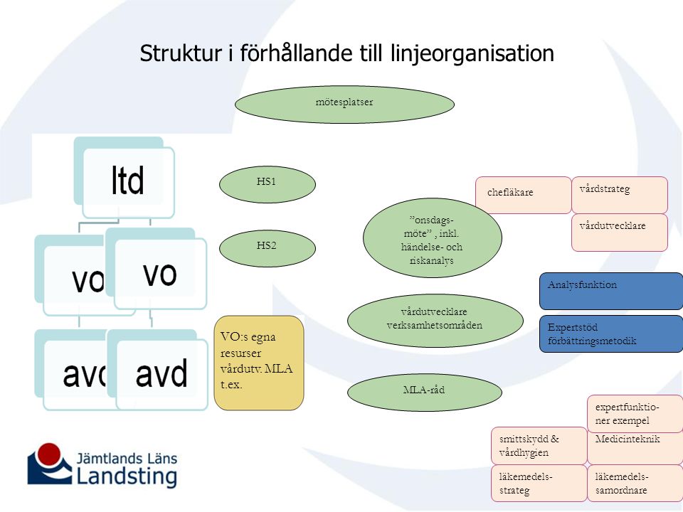 Struktur i förhållande till linjeorganisation