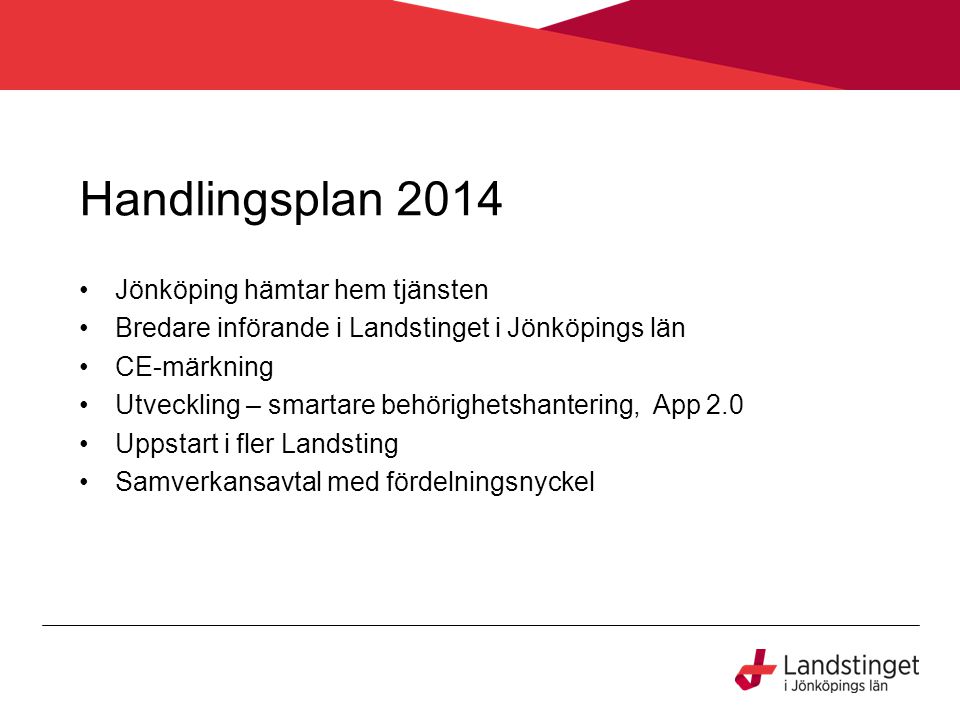 Handlingsplan 2014 Jönköping hämtar hem tjänsten